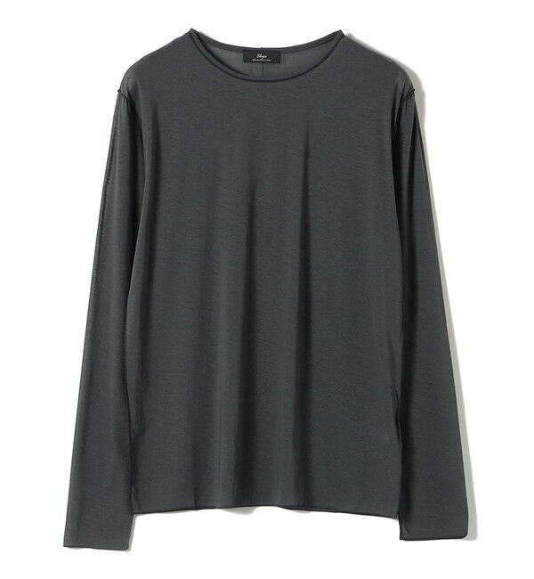 SHIPS for women「SHIPS Primary Navy Label:〈手洗い可能〉コットン ハイゲージ プルオーバー」|Tシャツ・カットソー|グレー