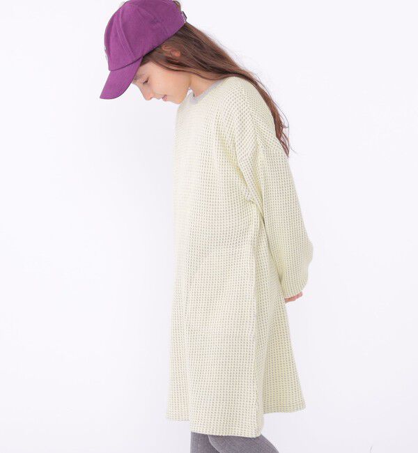 SHIPS KIDS「SHIPS KIDS:140～150cm / ポコポコ ワッフル ワンピース」|ワンピース|