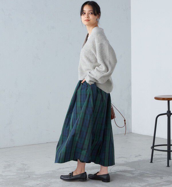 SHIPS for women「〈手洗い可能〉パイル編み コンビ カーディガン ◇」|カーディガン|