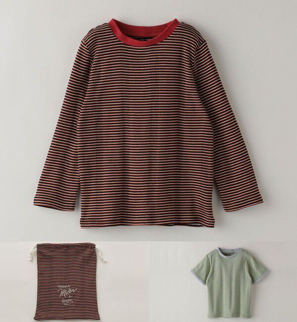 SHIPS Colors 「【SHIPS Colors別注】Miller:ボーダー Tシャツ セット(100~130cm)」|Tシャツ・カットソー|