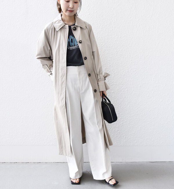 SHIPS for women「〈手洗い可能〉ロング ステンカラー コート 24SS ◇」|ステンカラーコート|