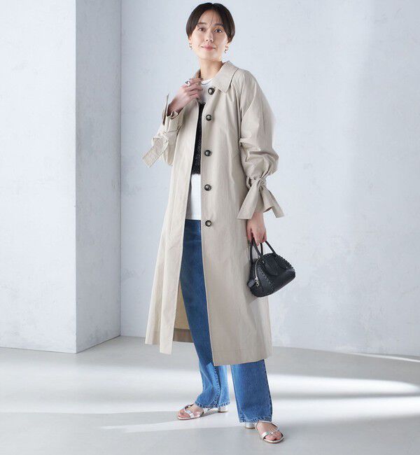 SHIPS for women「〈手洗い可能〉ロング ステンカラー コート 24SS ◇」|ステンカラーコート|