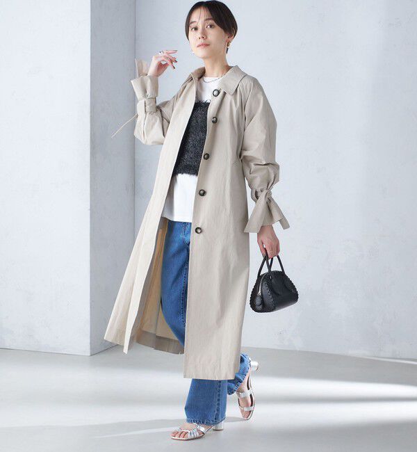 SHIPS for women「〈手洗い可能〉ロング ステンカラー コート 24SS ◇」|ステンカラーコート|