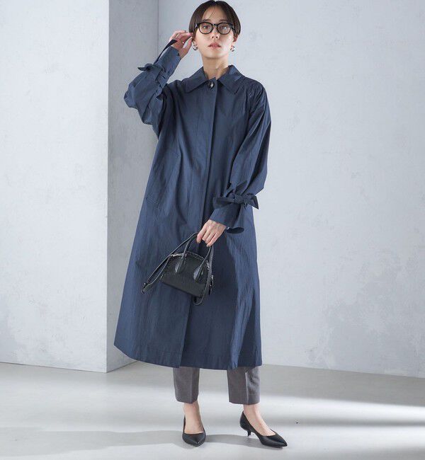 SHIPS for women「〈手洗い可能〉ロング ステンカラー コート 24SS ◇」|ステンカラーコート|