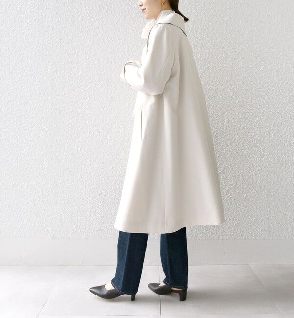 SHIPS any「SHIPS any: ドライツイル ショールカラー Aライン コート［NAVY BLUE］」|その他|