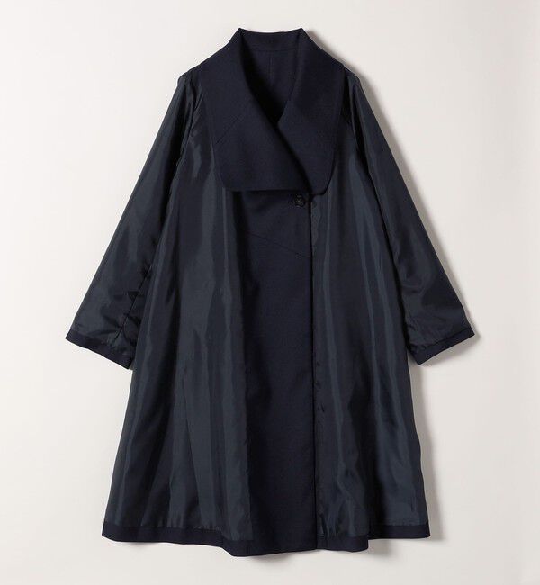 SHIPS any「SHIPS any: ドライツイル ショールカラー Aライン コート［NAVY BLUE］」|その他|