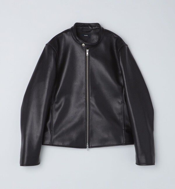 SHIPS「SHIPS: ラムレザー シングル ライダース ジャケット」|ライダースジャケット|