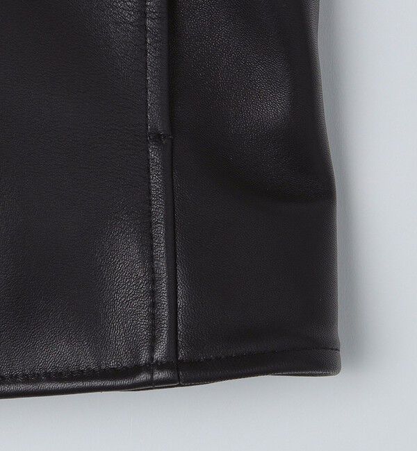 SHIPS「SHIPS: ラムレザー シングル ライダース ジャケット」|ライダースジャケット|