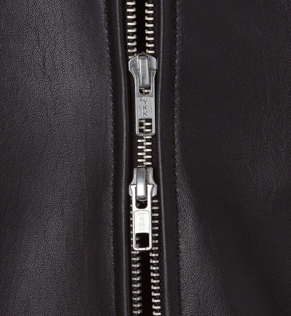 SHIPS「SHIPS: ラムレザー シングル ライダース ジャケット」|ライダースジャケット|