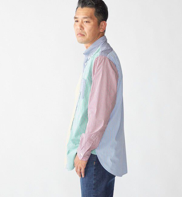 SHIPS「Southwick Gate Label: ボタンダウン ブロード ストライプ シャツ」|シャツ・ブラウス|