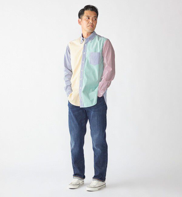 SHIPS「Southwick Gate Label: ボタンダウン ブロード ストライプ シャツ」|シャツ・ブラウス|