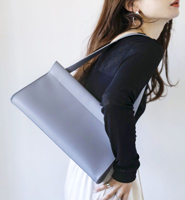 quaranciel「quaranciel: レクタングル ワンハンドル ショルダーバッグ」|ショルダー・メッセンジャー|ライトグレー