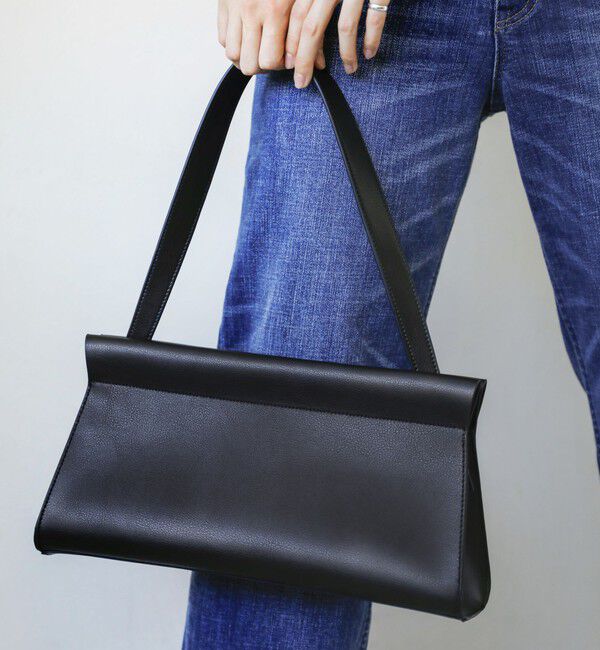 quaranciel「quaranciel: レクタングル ワンハンドル ショルダーバッグ」|ショルダー・メッセンジャー|ブラック