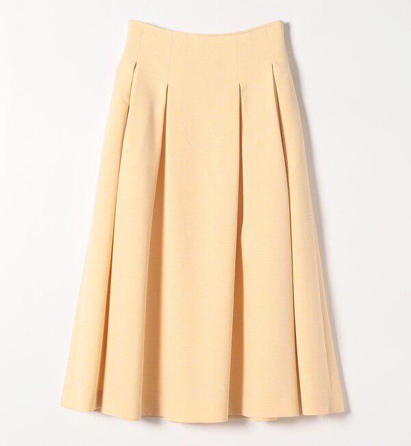 quaranciel「quaranciel:〈手洗い可能〉クリスピー リネン タック フレア スカート（セットアップ対応）」|スカート|