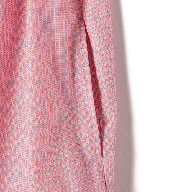 SHIPS for women「【WEB限定】〈手洗い可能〉ストライプ ギャザー フリル ワンピース」|ワンピース|