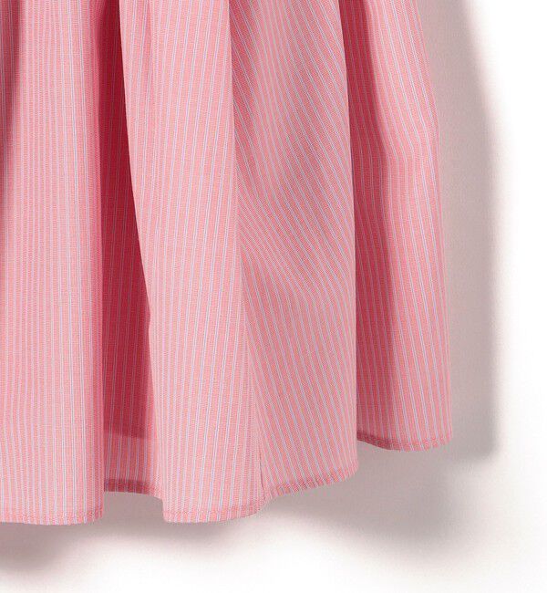 SHIPS for women「【WEB限定】〈手洗い可能〉ストライプ ギャザー フリル ワンピース」|ワンピース|