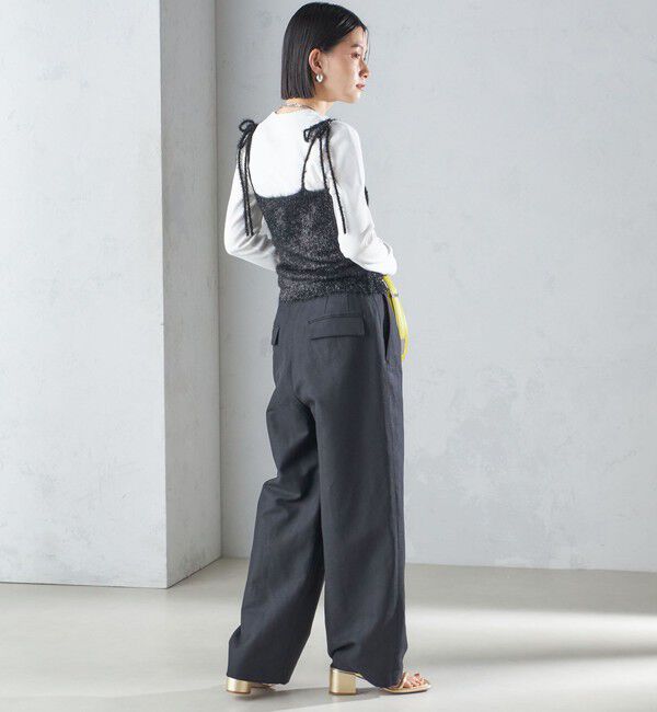 SHIPS for women「麻混 ヘリンボーン マリンパンツ 24SS ◆」|その他|