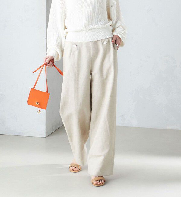 SHIPS for women「麻混 ヘリンボーン マリンパンツ 24SS ◆」|その他|