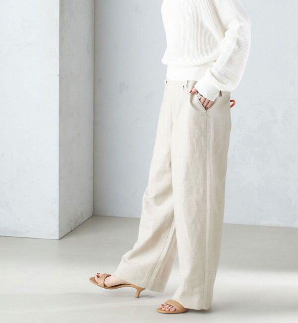 SHIPS for women「麻混 ヘリンボーン マリンパンツ 24SS ◆」|その他|