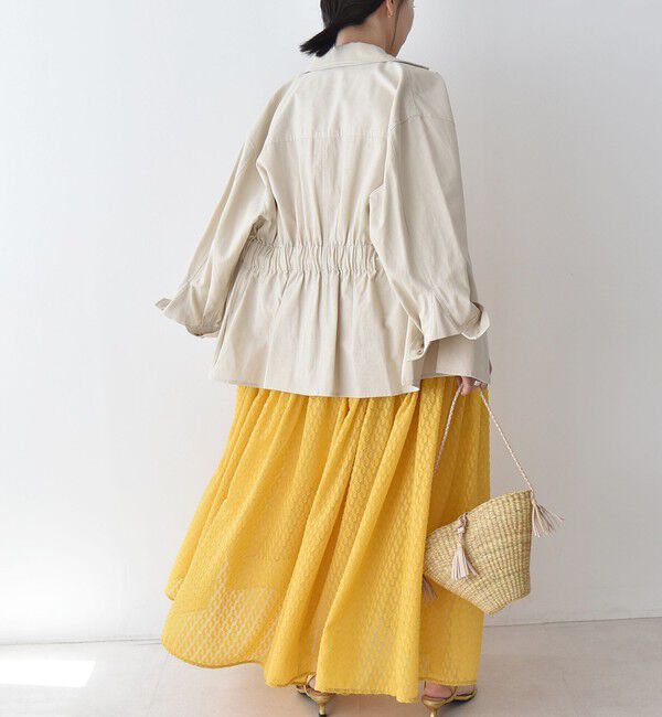 quaranciel「quaranciel:〈洗濯機可能〉コットン リネン サファリ シャツ ジャケット」|ミリタリージャケット|