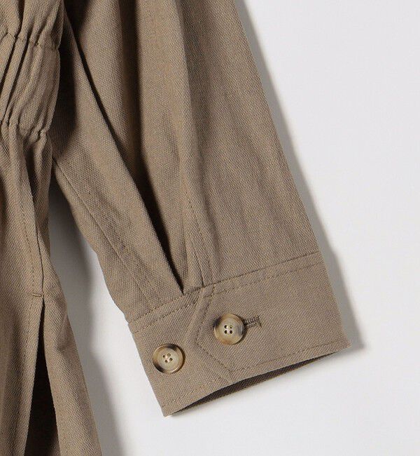 quaranciel「quaranciel:〈洗濯機可能〉コットン リネン サファリ シャツ ジャケット」|ミリタリージャケット|