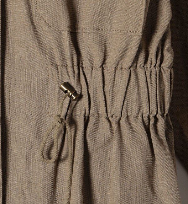 quaranciel「quaranciel:〈洗濯機可能〉コットン リネン サファリ シャツ ジャケット」|ミリタリージャケット|