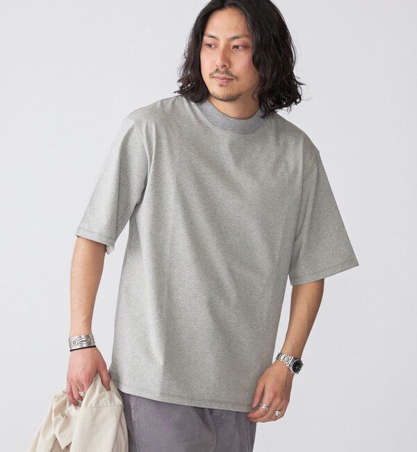 SHIPS「【SHIPS別注】THYARD: エーゲ海コットン ボックスシルエット Tシャツ」|Tシャツ・カットソー|グレー