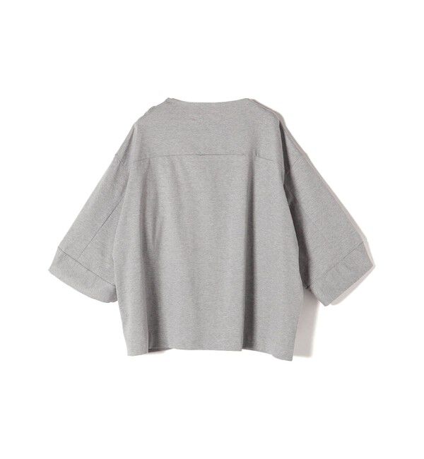 SHIPS for women「【SHIPS別注】Nell:〈手洗い可能〉フロント ギャザー Tシャツ」|Tシャツ・カットソー|