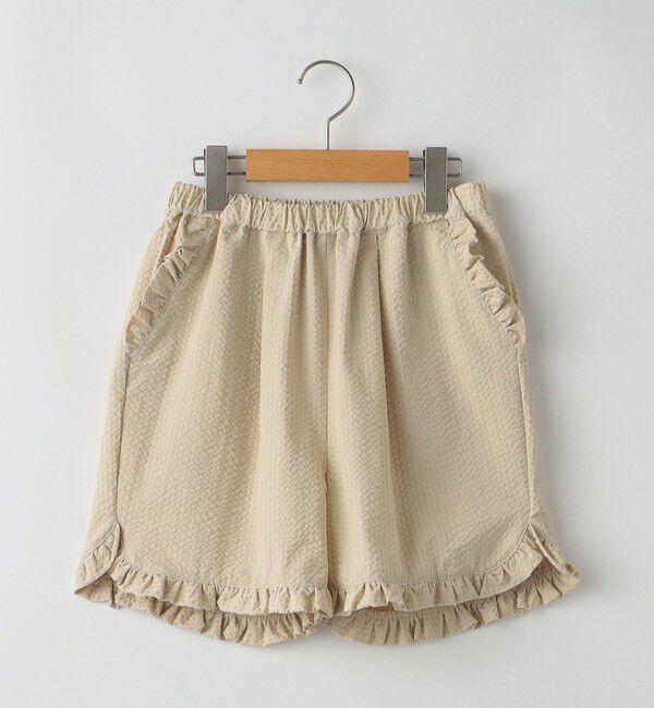SHIPS KIDS「SHIPS KIDS:140～150cm /〈吸水速乾〉フリル ショート パンツ」|その他|ベージュ