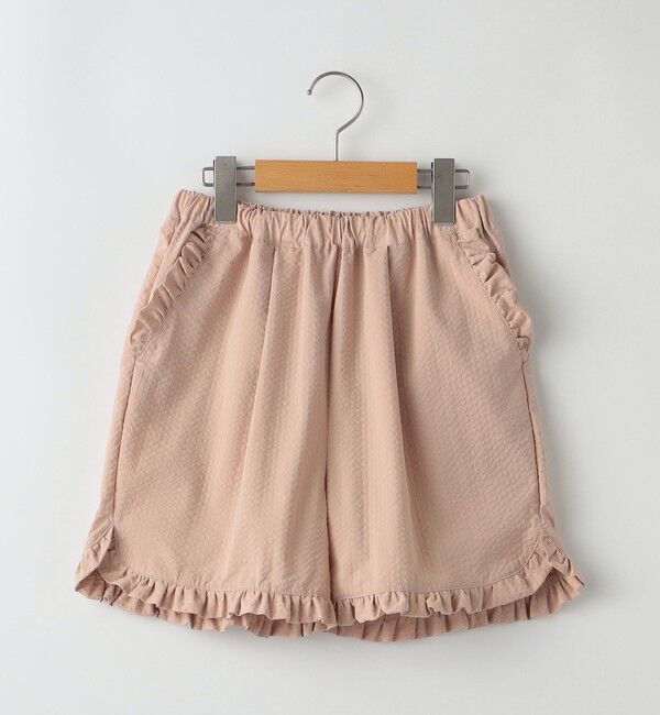 SHIPS KIDS「SHIPS KIDS:140～150cm /〈吸水速乾〉フリル ショート パンツ」|その他|ピンクベージュ