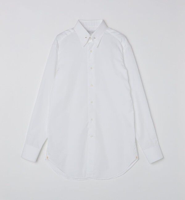 SHIPS「LES LESTON: ピンホールカラー シャツ」|シャツ・ブラウス|ホワイト