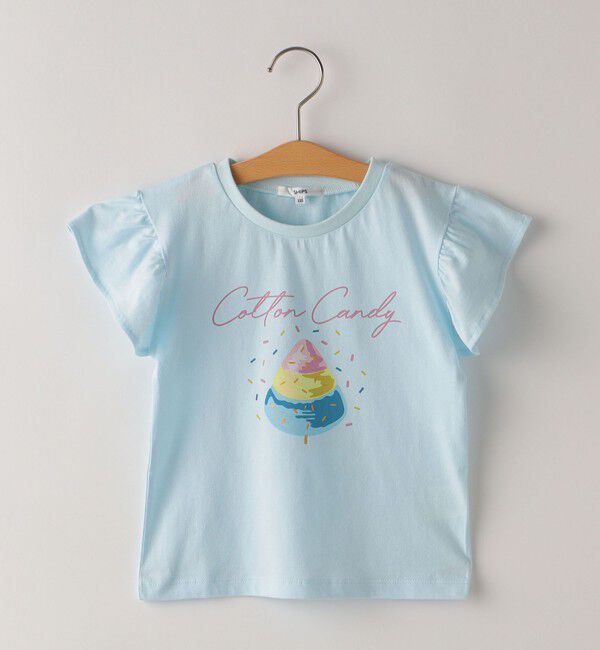 SHIPS KIDS「SHIPS KIDS:100～130cm / コットン キャンディ 半袖 TEE」|Tシャツ・カットソー|サックスブルー