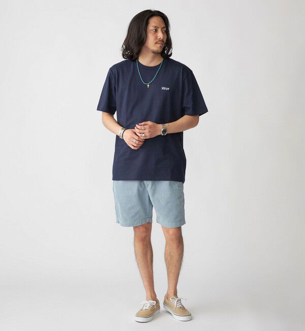 SHIPS「SHIPS: OLD ENGLISH SHIPS ロゴ クルーネック Tシャツ」|Tシャツ・カットソー|