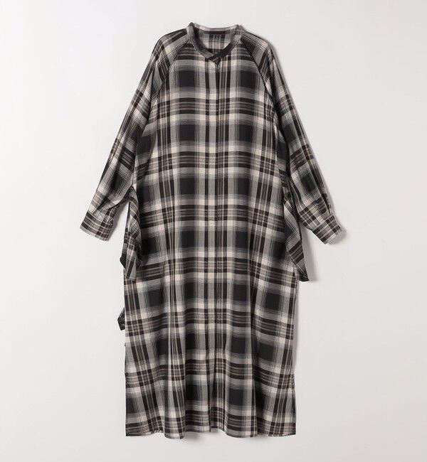 SHIPS any「SHIPS any:〈洗濯機可能〉ペール チェック ヨーク フリル ワンピース」|ワンピース|