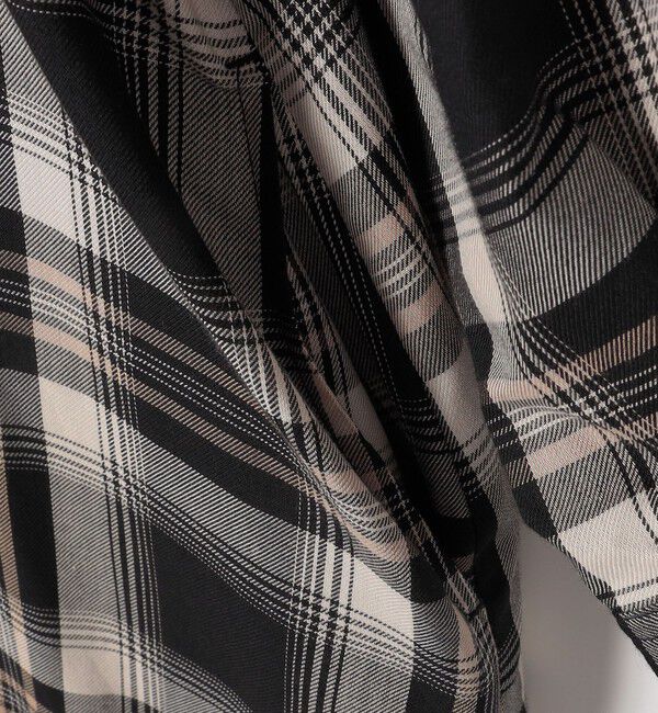 SHIPS any「SHIPS any:〈洗濯機可能〉ペール チェック ヨーク フリル ワンピース」|ワンピース|