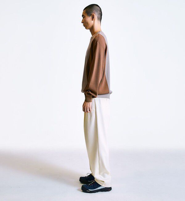 SHIPS「City Ambient Products: 2プリーツ ワイド テーパード スラックス」|スラックス|