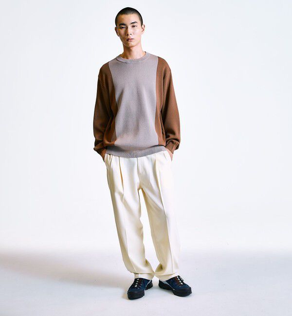 SHIPS「City Ambient Products: 2プリーツ ワイド テーパード スラックス」|スラックス|