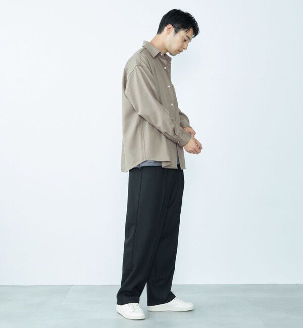 SHIPS「City Ambient Products: 2プリーツ ワイド テーパード スラックス」|スラックス|