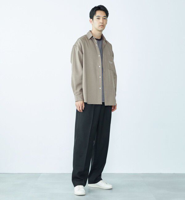 SHIPS「City Ambient Products: 2プリーツ ワイド テーパード スラックス」|スラックス|