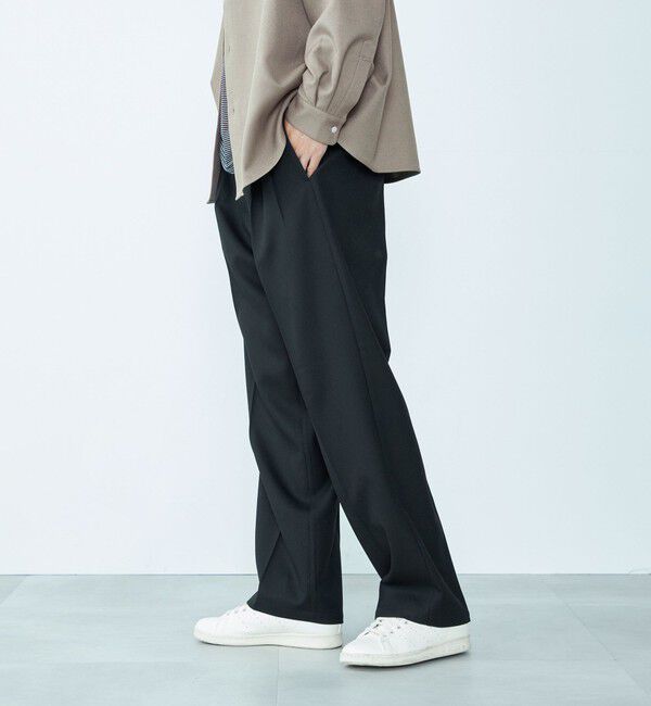 SHIPS「City Ambient Products: 2プリーツ ワイド テーパード スラックス」|スラックス|