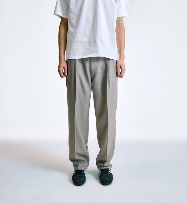 SHIPS「City Ambient Products: 2プリーツ ワイド テーパード スラックス」|スラックス|