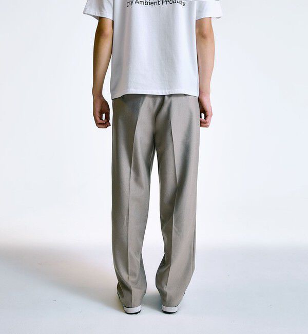 SHIPS「City Ambient Products: 2プリーツ ワイド テーパード スラックス」|スラックス|