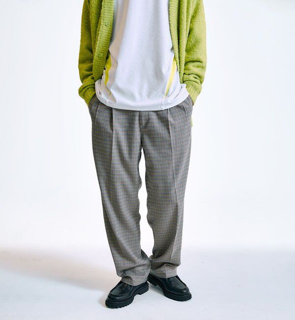 SHIPS「City Ambient Products: 2プリーツ ワイド テーパード スラックス」|スラックス|