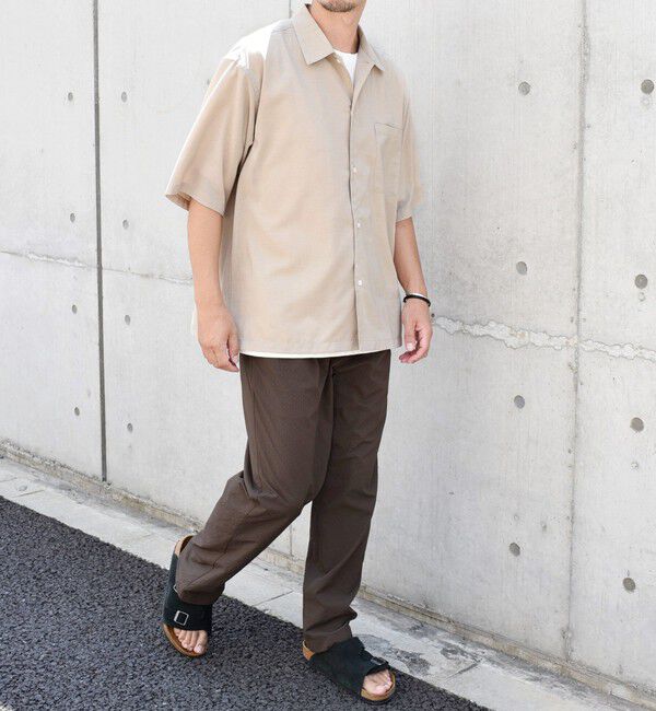 SHIPS any「SHIPS any: 〈洗濯機可能〉リネン混 リラックスフィット オープンカラー エアリー シャツ◇」|シャツ・ブラウス|