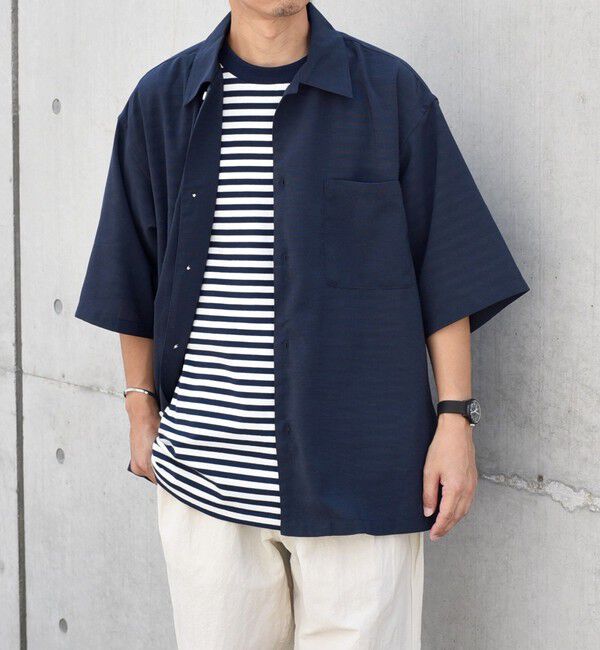 SHIPS any「SHIPS any: 〈洗濯機可能〉リネン混 リラックスフィット オープンカラー エアリー シャツ◇」|シャツ・ブラウス|