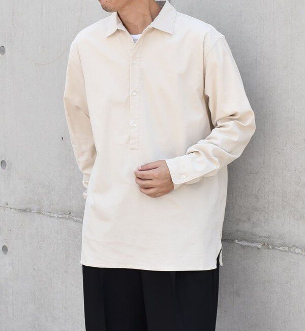 SHIPS any「SHIPS any: カラー コットン コーデュロイ スキッパー プルオーバー シャツ◇」|シャツ・ブラウス|