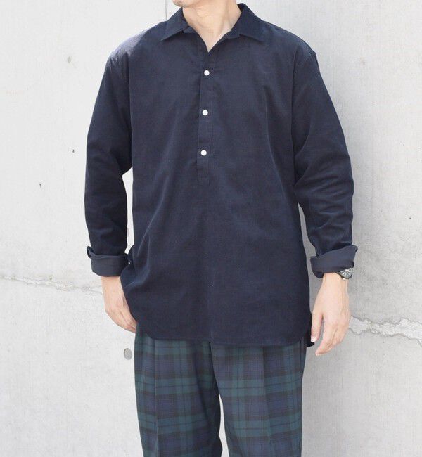 SHIPS any「SHIPS any: カラー コットン コーデュロイ スキッパー プルオーバー シャツ◇」|シャツ・ブラウス|