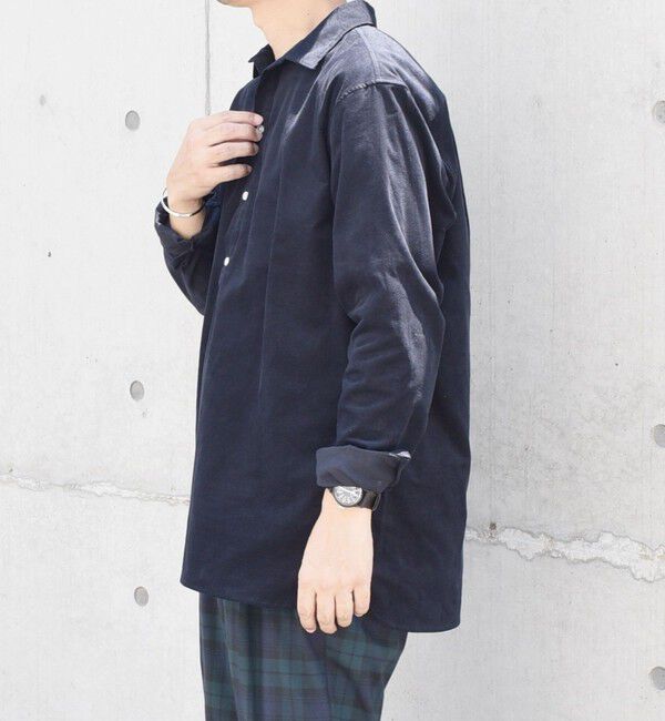 SHIPS any「SHIPS any: カラー コットン コーデュロイ スキッパー プルオーバー シャツ◇」|シャツ・ブラウス|