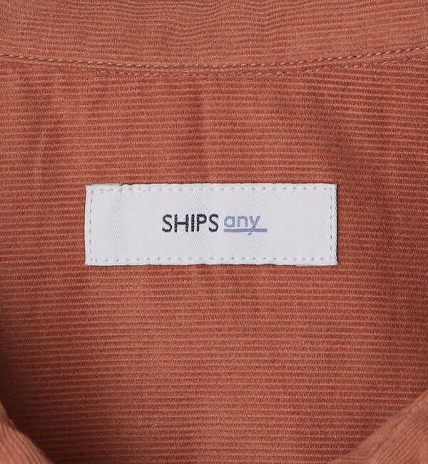 SHIPS any「SHIPS any: カラー コットン コーデュロイ スキッパー プルオーバー シャツ◇」|シャツ・ブラウス|