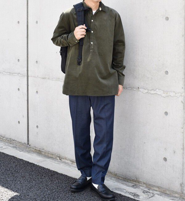 SHIPS any「SHIPS any: カラー コットン コーデュロイ スキッパー プルオーバー シャツ◇」|シャツ・ブラウス|